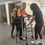 Stefan using Ekso robotics for help with neurological impairment.